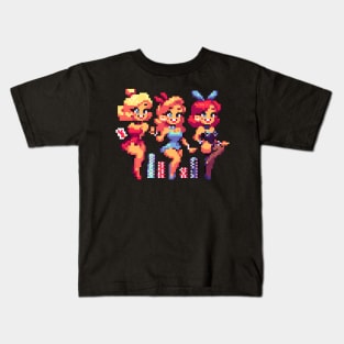 pixelated pinup Kids T-Shirt